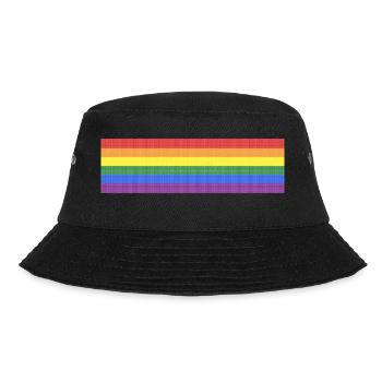 LGBT-Flagge - Bucket Hat - Schwarz - Vorne - Lela (165cm)