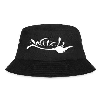 lustiges Hexen Shirt " witch " Hexe Walpurgisnacht - Bucket Hat - Schwarz - Vorne - Lela (165cm)