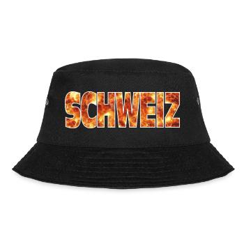 Schweiz - Bucket Hat - Schwarz - Vorne - Lela (165cm)