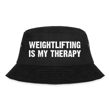Weightlifting Is My Therapy - Bucket Hat - black - Front - Lela (165cm)
