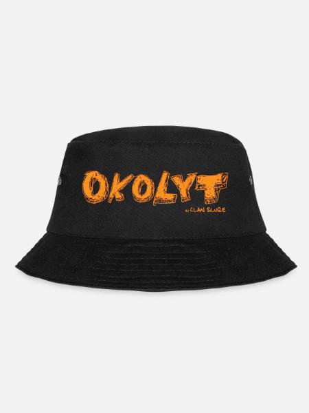 Clan Silure Wear - Design Okolyt single orange - Bucket Hat - Schwarz