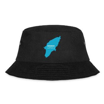 Rhodos is life - Bucket Hat - Schwarz - Vorne - Lela (165cm)