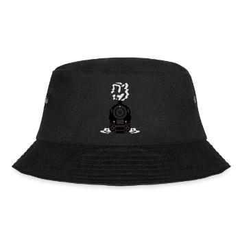 Dampflok Rauch Dampf Qualm - Bucket Hat - Schwarz - Vorne - Lela (165cm)