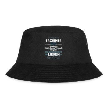 Lieben was man tut - Erzieher - Bucket Hat - Schwarz - Vorne - Lela (165cm)