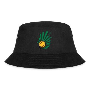 Tennis-Design (Sterne) - Bucket Hat - Schwarz - Vorne - Lela (165cm)