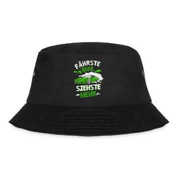 Fährste Quer siehste Mehr - Bucket Hat - Schwarz - Vorne - Lela (165cm)
