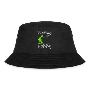 Fishing fishing angler fisherman hobby gift - Bucket Hat - black - Front - Lela (165cm)