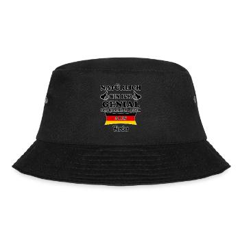 Geschenk Genial komme aus Werder - Bucket Hat - Schwarz - Vorne - Lela (165cm)