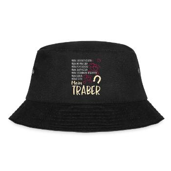 TRABER - mein - Bucket Hat - Schwarz - Vorne - Lela (165cm)