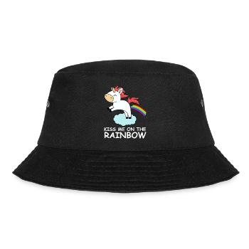 cute little rainbow unicorn rainbow - Bucket Hat - black - Front - Lela (165cm)