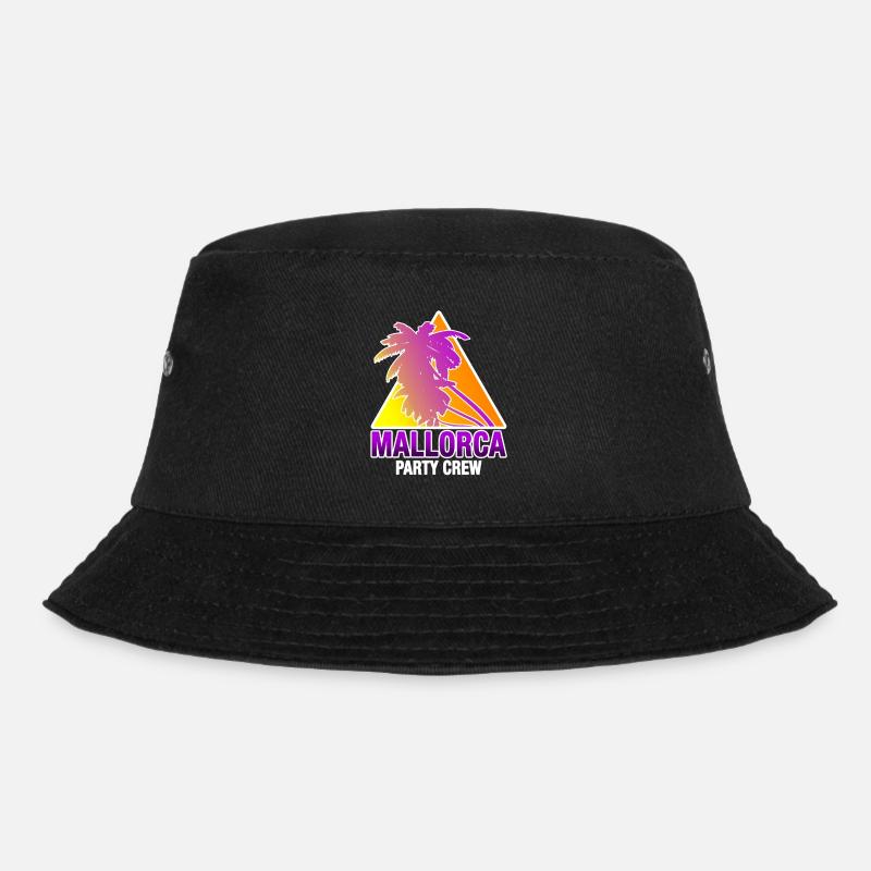 Mallorca Party Crew Insel Spanien Urlaub Ferien - Bucket Hat - Schwarz