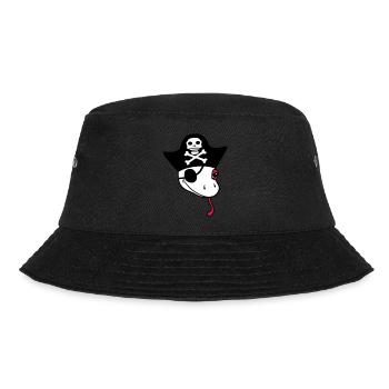 head gecko pirate sailor capitaen seaman seeba - Bucket Hat - black - Front - Lela (165cm)