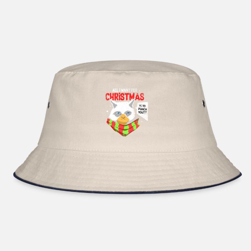 Weihnachten Urlaub Weihnachtsmann katze Geschenk Bucket Hat