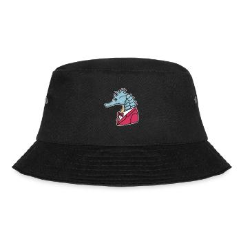Seepferdchen Smoking Fisch Ozean Geschenk - Bucket Hat - Schwarz - Vorne - Lela (165cm)