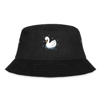 Schwan - Bucket Hat - Schwarz - Vorne - Lela (165cm)