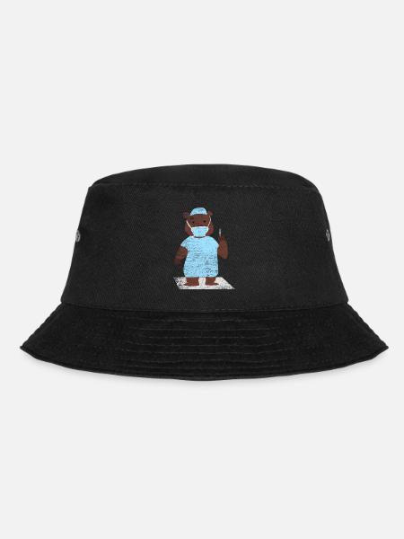 Bär Chirurg Geschenk - Bucket Hat - Schwarz