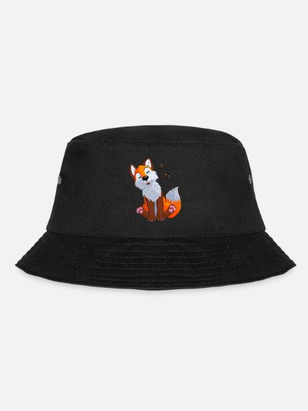 Singender Fuchs - Bucket Hat - Schwarz