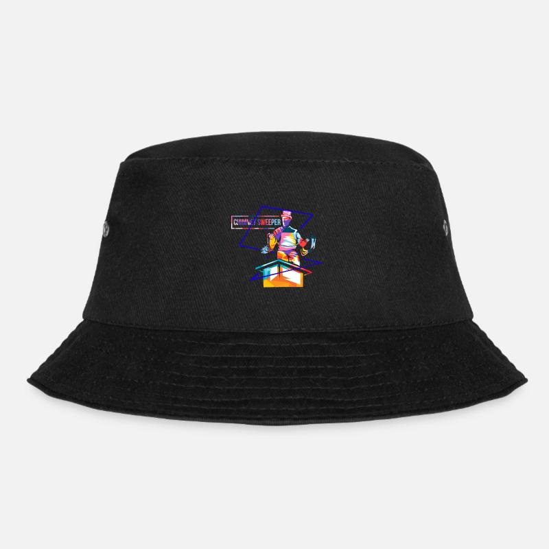 Schornsteinfeger Polygon - Bucket Hat - Schwarz