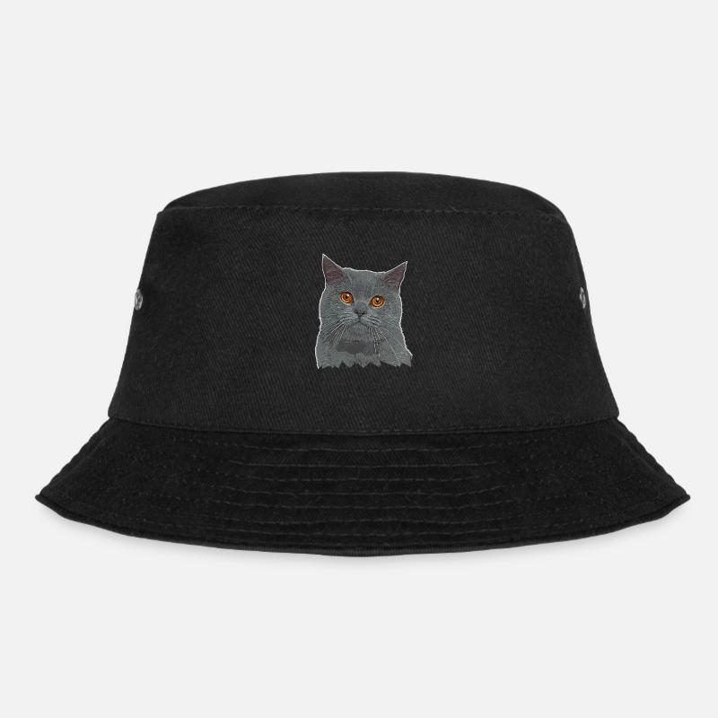 Britisch Kurzhaar Katze - BKH - Katzen Geschenk - Bucket Hat - Schwarz