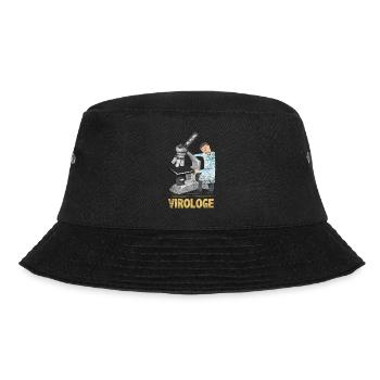 Virologe Arzt Geschenk - Bucket Hat - Schwarz - Vorne - Lela (165cm)