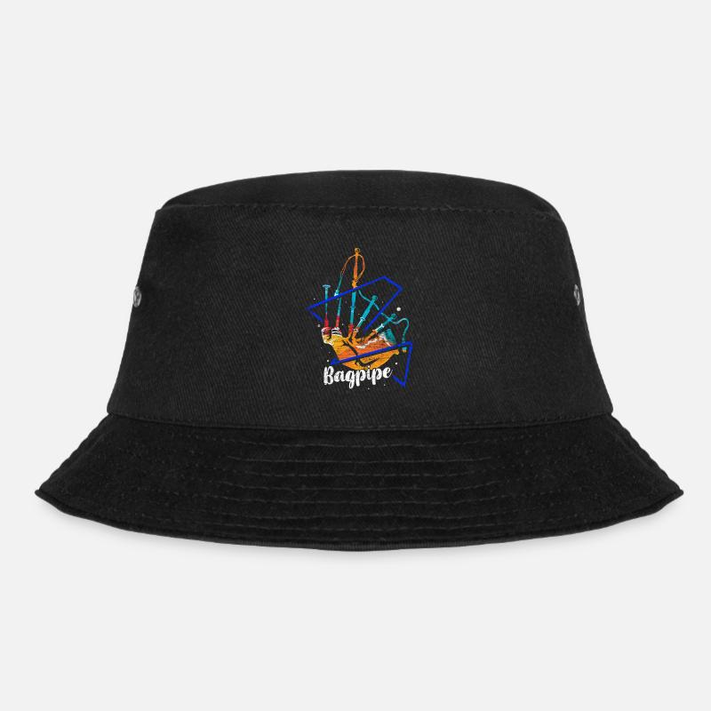 Dudelsack Polygon - Bucket Hat - Schwarz