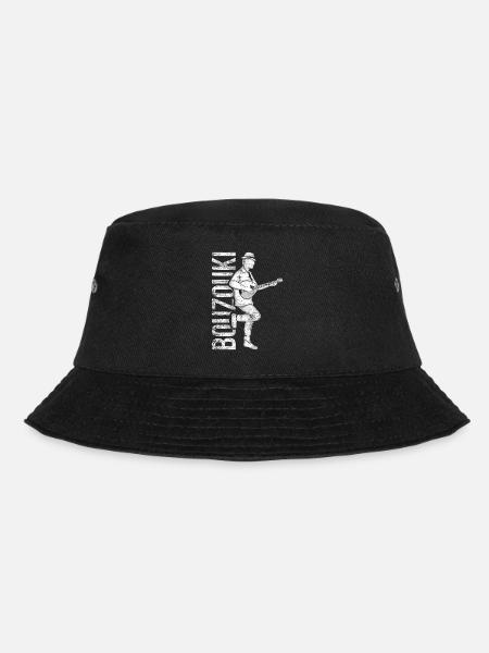 Bouzouki Geschenk - Bucket Hat - Schwarz