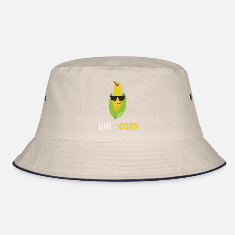 Funny Sweet Corn Uni-Corn Maiz Gift Idea Bucket Hat