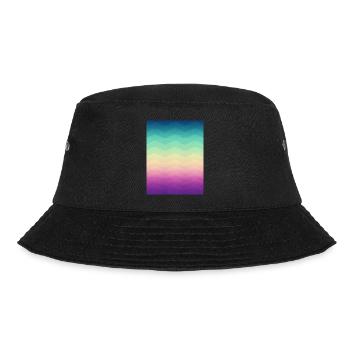 Minimal Geometry Waves (Rainbow) - Phone Case - Bucket Hat - black - Front - Lela (165cm)