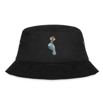 Seekuh Geschenk - Bucket Hat - Schwarz - Vorne - Lela (165cm)