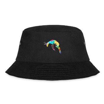 Gazelle Polygon - Bucket Hat - Schwarz - Vorne - Lela (165cm)