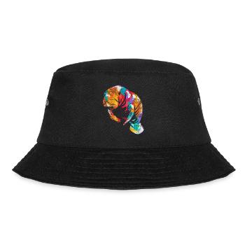 Seekuh Dugong - Bucket Hat - Schwarz - Vorne - Lela (165cm)