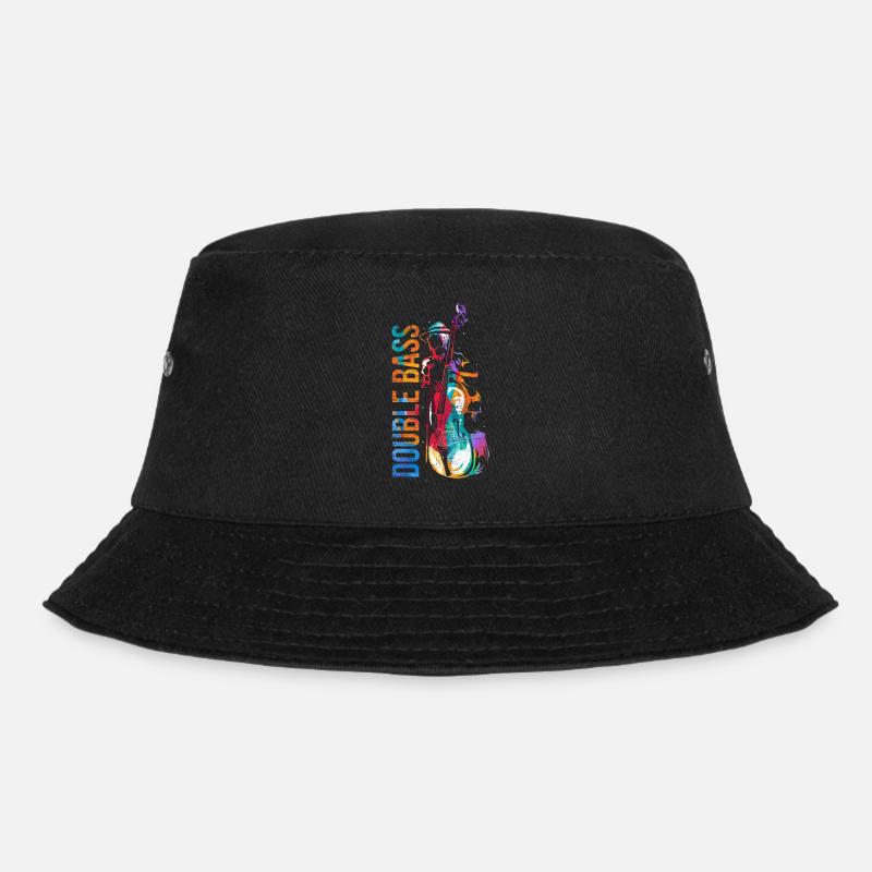Kontrabass Geschenk - Bucket Hat - Schwarz
