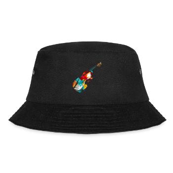 Double bass violin - Bucket Hat - black - Front - Lela (165cm)