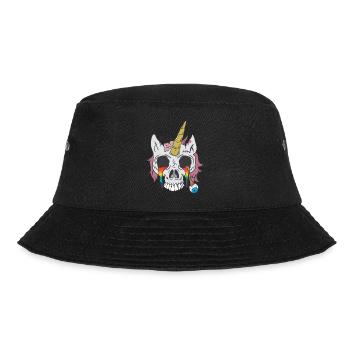 Halloween Zombiecorn Unicorn Costume Fright Night - Bucket Hat - black - Front - Lela (165cm)