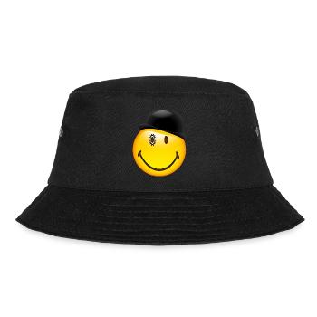 Smiley Glossy Bowler Hat - Bucket Hat - black - Front - Lela (165cm)