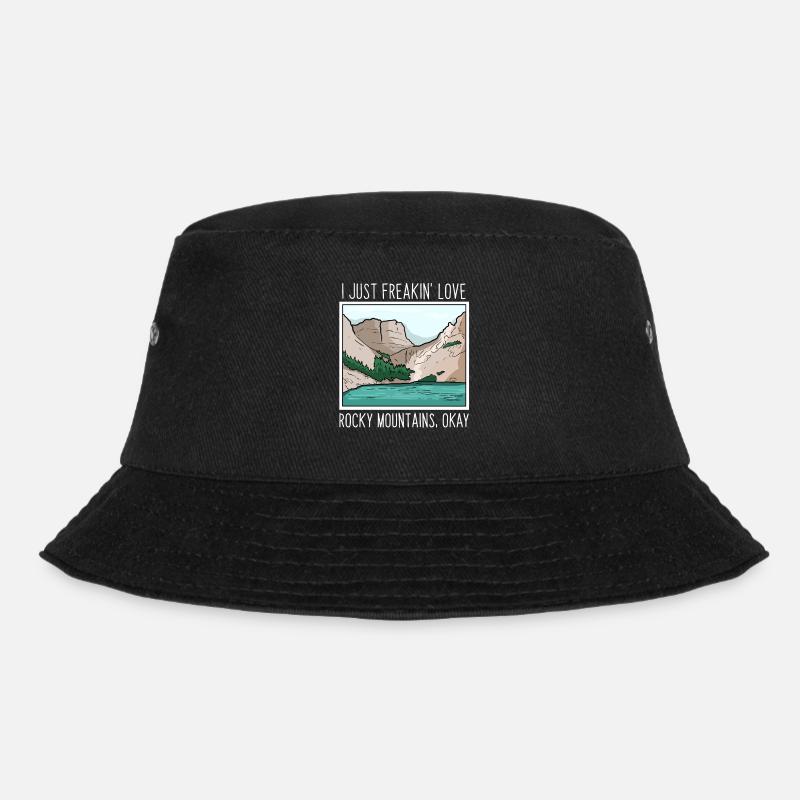 Rocky Mountains - Bucket Hat - black