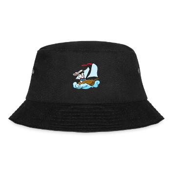 Segeln Kaninchen Kinder - Bucket Hat - Schwarz - Vorne - Lela (165cm)