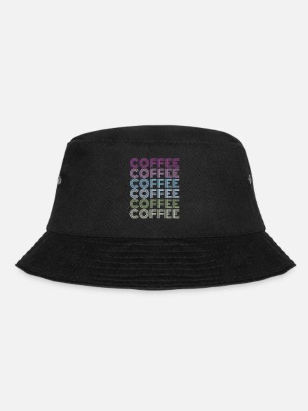 coffee kaffee - Bucket Hat - Schwarz
