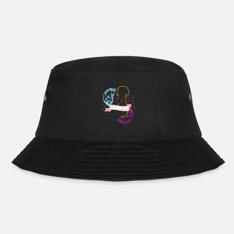 midwife - Bucket Hat - black