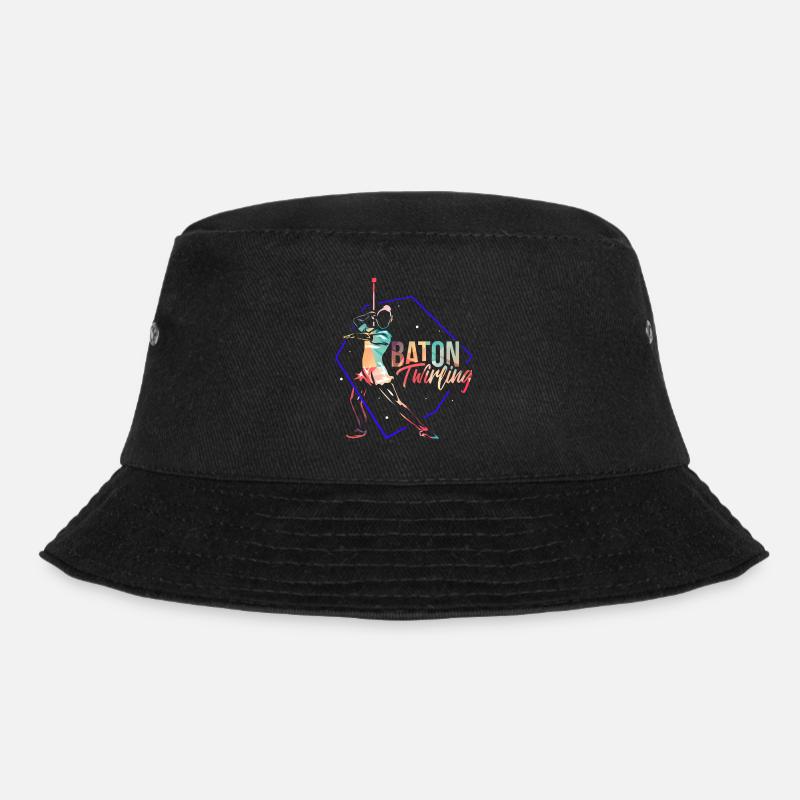 Baton Twirling - Bucket Hat - black