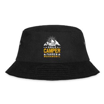 Coole Camper fahren Wohnmobil - Bucket Hat - Schwarz - Vorne - Lela (165cm)