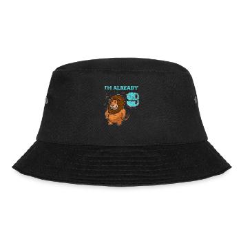 Lion 9th birthday children's birthday - Bucket Hat - black - Front - Lela (165cm)