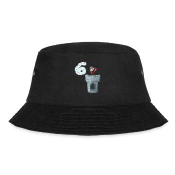 Ritterburg Ritter 6. Geburtstag - Bucket Hat - Schwarz - Vorne - Lela (165cm)