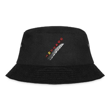 Reifenpfad Neon Typo - Bucket Hat - Schwarz - Vorne - Lela (165cm)