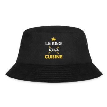 Le king de la cuisine Cadeau humour cuisinier - Bob - noir - Devant - Lela (165cm)