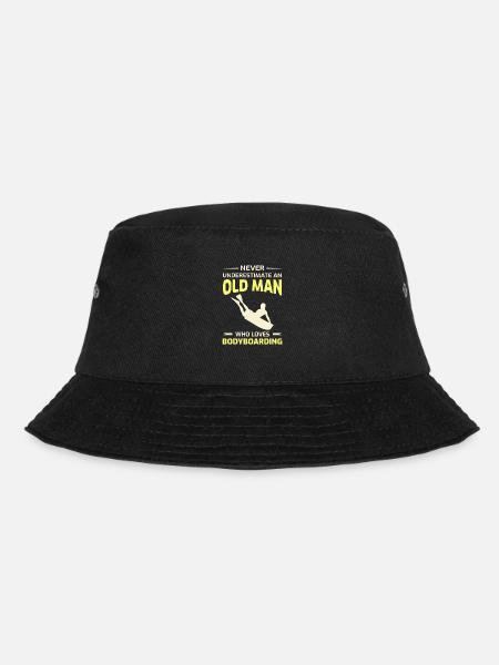 Bodyboarding Grandpa Bodyboarder Cadeau de fête des pères - Bob - noir