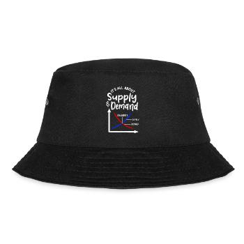 It's All About Supply And Demand For Economics Mat - Bucket Hat - black - Front - Lela (165cm)