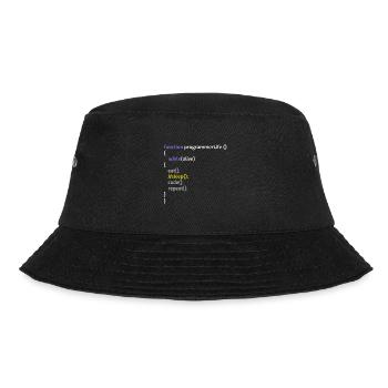 Computerprogrammierer Codierer Software Engineers Geschenk - Bucket Hat - Schwarz - Vorne - Lela (165cm)