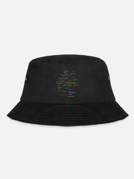Deutschland Karte - Bucket Hat - Schwarz