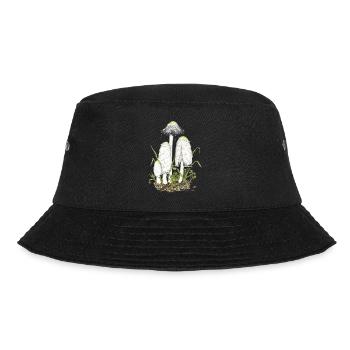 Schopf-Tintlinge, Pilz des Jahres 2024 - Bucket Hat - Schwarz - Vorne - Lela (165cm)